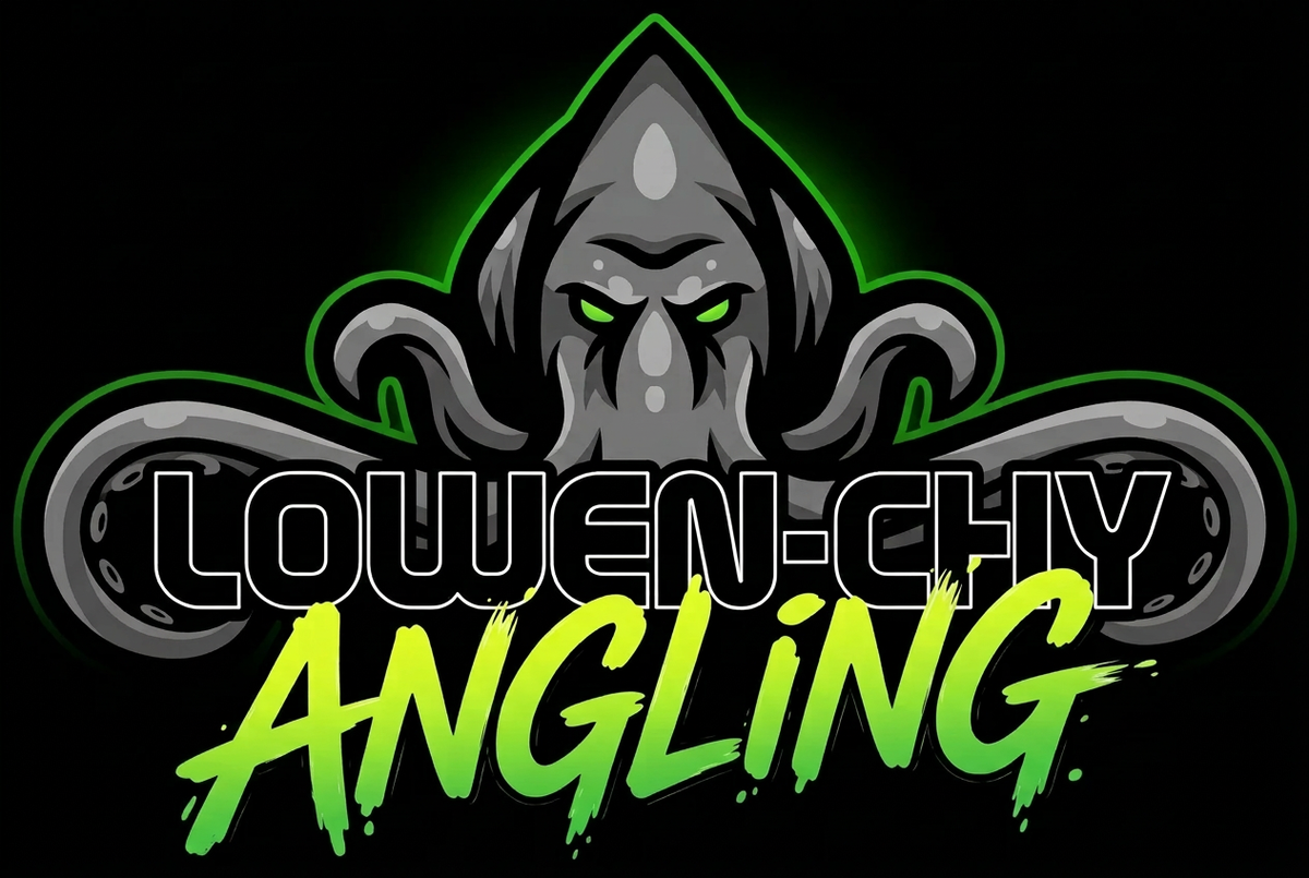 Slightly wider Lowen-Chy Angling logo
